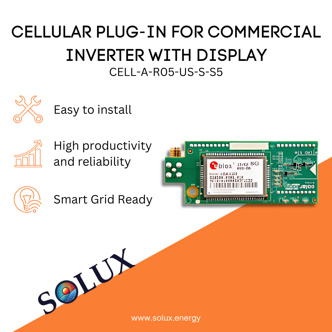This is an image of Cellular Communicator Plug-in for Commercial Inverter with Display